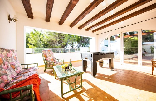 Arnella Villa | El Portet 8 Beds, 6 Bath, Sea-view, Big terraces, Summer Kitchen, Close to Beach