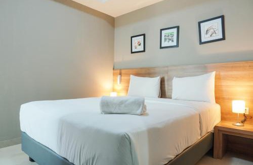 Cikarang Apartment | Elegant 1BR Apartment with Working Space Mustika Golf Residence By Travelio