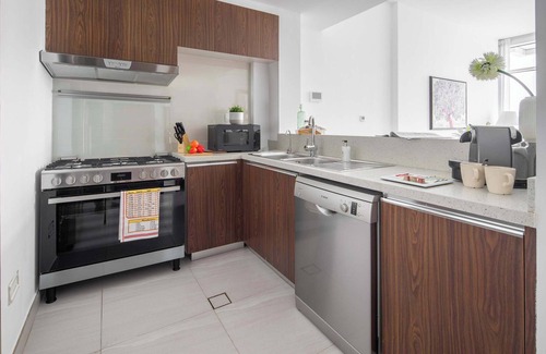 Dubai Apartment | Elegant 1BR with Partial Burj Views in Za'abeel