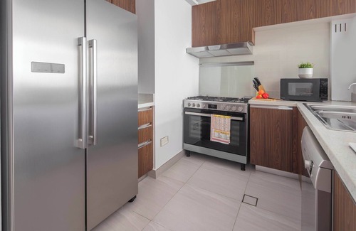 Dubai Apartment | Elegant 1BR with Partial Burj Views in Za'abeel