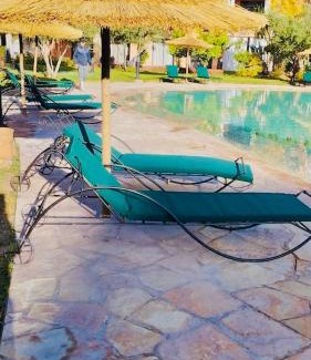 Agdal Apartment | Elegant 2-BR Oasis with Terraces & Pool view