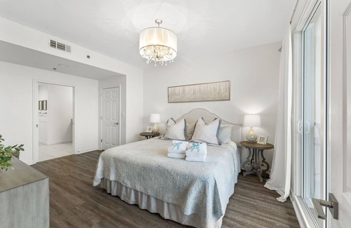 West Panama City Beach Condo | Elegant 2BR 2BA Oceanfront Condo w/Terrace, Sea View & Endless Amenities
