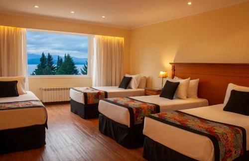 San Carlos de Bariloche Hotel | Elegant Nahuel Huapi Retreat – Spacious Room w/Lake and Garden Views Nearby
