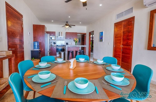 Akumal Condo | Elegant ground level beachfront condo with pool access, AC and WiFi!