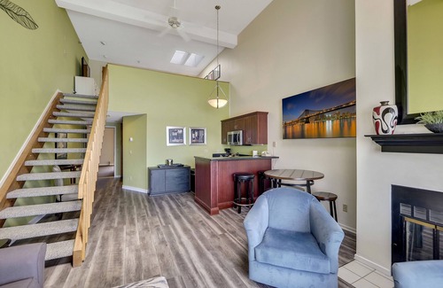Charlevoix Condo | Elegant Lake Charlevoix Views | Downtown Charlevoix | Pool, Hot Tub, Sauna