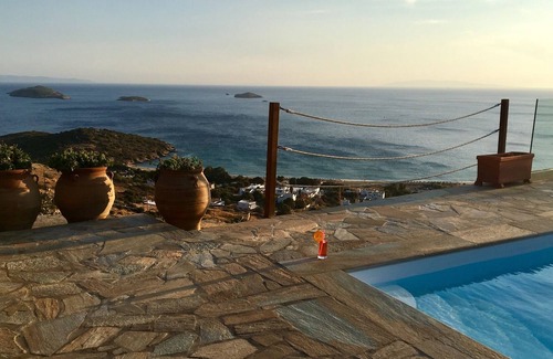 Gavrio House | Elegant Philiton: Great Sea View, Best Location & Amazing Swimming Pool