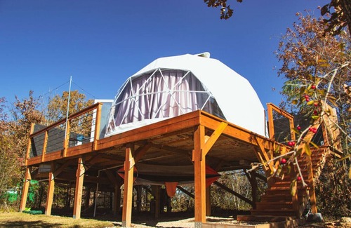 Athens House | Elevated Geo Dome pool/hot tub