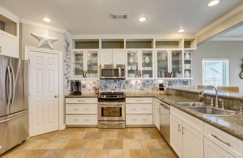 Beachside Village House | Elevator, 2nd row Gulf views, Fenced Yard, 2 Covered Decks & More