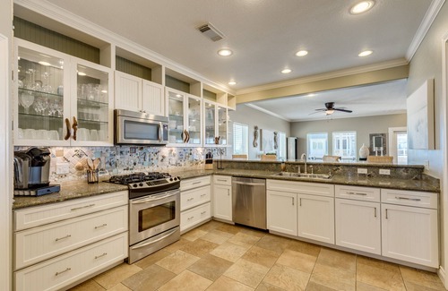 Beachside Village House | Elevator, 2nd row Gulf views, Fenced Yard, 2 Covered Decks & More