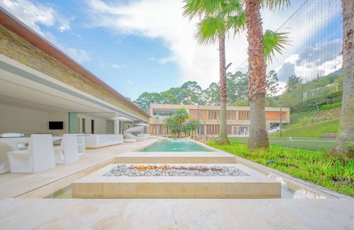 Envigado House | Elite 8BR Luxury Mansion Heated Pool Chef Maid Movie Theater Soccer Field Club