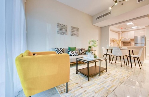Dubai Apartment | Elite LUX Holiday Homes - Stylish 1 BR + Pool & World Class Gym in Dubai South