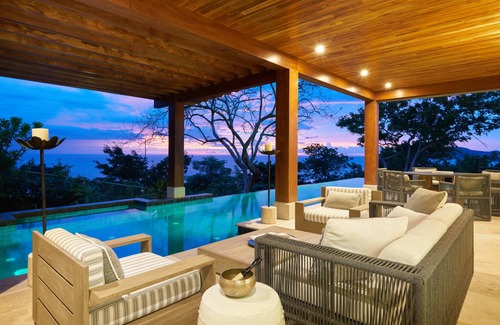 Tamarindo House | Elite Villa: Olympic Pool & Home Theater, Ocean & Sunset View, Tamarindo's Hottest Spot Near Beach