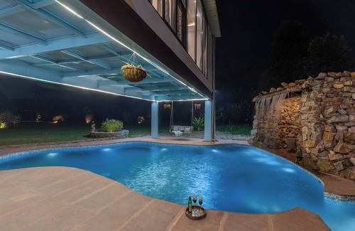 Faridabad Villa | ELIVAAS 3 BHK Handa's Getaway with pool