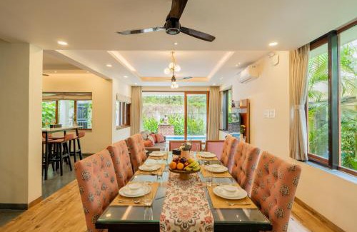 Siolim Villa | ELIVAAS 3 BHK Pvt Pool & Bar - Villa Valerie