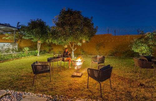 Udaipur District Villa | ELIVAAS Cows & Cuddles 4 BHK with Pvt Pool and Garden