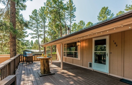 Ruidoso Cabin | Elks Landing | Rec Room + Fireplace, Pets