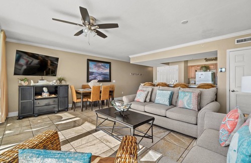 Panama City Beach Condo | EMERALD BEACH RESORT! 3 AWESOME POOLS KIDS LOVE IT HERE!STAR BUCKS ON SITE