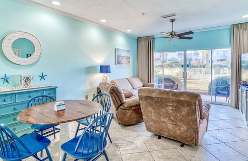 Frangista Beach Condo | EMERALD WATERS 106-GROUND FLOOR-POOL AND SPA-GATED BEACH ACCESS