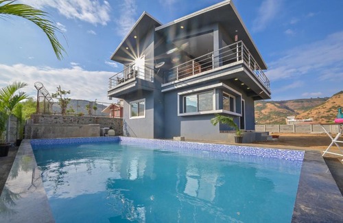 Tungarli Villa | EMPYREAN STAY ll 4BHK Leoncino villa ll pvt pool ll waksai