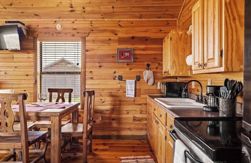 Fredericksburg Cabin | Enchanted Rockview Cabin 4 | Accessible | 2 Queens