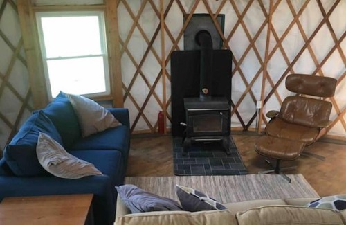 Court House House | Enchanting Floyd Yurt near Blue Ridge Parkway