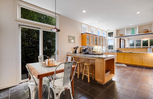 Eastside Santa Cruz House | Enchanting waterfront home with hot tub, patio, & great harbor views