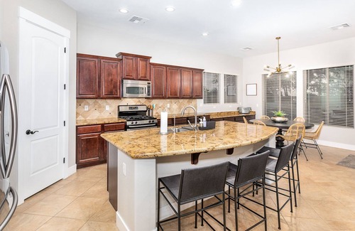 Sonoran Foothills House | Enjoy 2 Primary Suites, Heated Pool & Spa, Fun Game Room, Fire Pit, BBQ, More