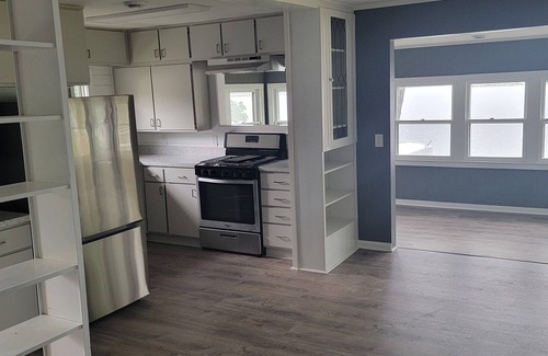 Delton House | Enjoy a freshly remodeled cottage with a large beach and plenty of parking.