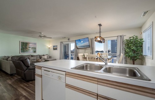 Ocean City Condo | Enjoy beautiful water views from this relaxing balcony