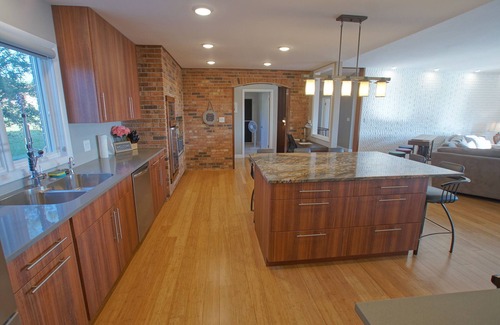 St Ignace House | Enjoy cool breezes, take in lake and island views from this updated modern home.