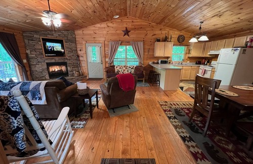 Zionville Cabin | Enjoy peaceful beauty with View, Hot Tub, Privacy!