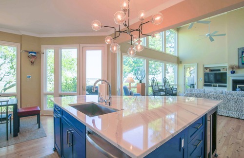 West Beach House | Enjoy Stunning Marsh & Tidal Water Views in This Renovated Home w/Chef's Kitchen & Custom Finishes