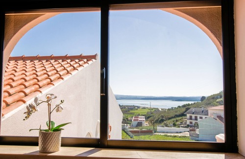 Foz do Arelho Condo | Enjoy Sunset Lagoon Views In Spacious Condo Steps Away From Beach & Village