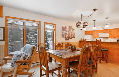 Mountain House Condo | Enjoy this mountain view condo with a shared pool/hot tub - walk to lifts