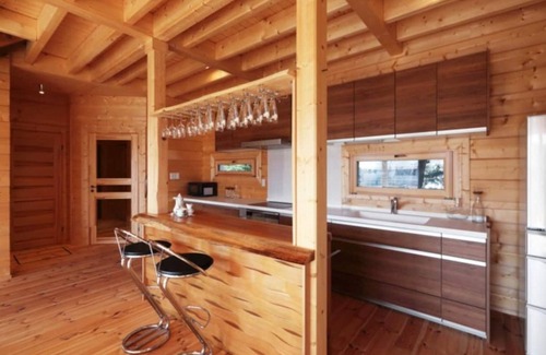 Kitasaku-gun House | Entire building reserved Finnish log house overlooking Mt Asama/Kitasaku-gun Nagano