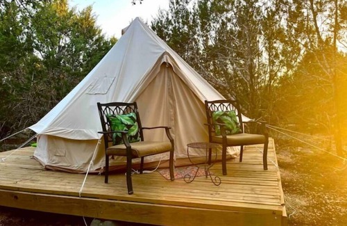 Boerne RV Rental | Escape The City in Your Private TX Hill Country Glamping Tent under the Stars