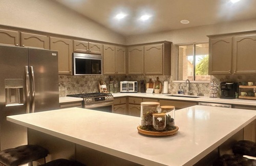 Mesa Del Sol House | Escape to Saguaro Sunset: Luxe Boho Desert 3 bedroom Retreat w/Resort Amenities!