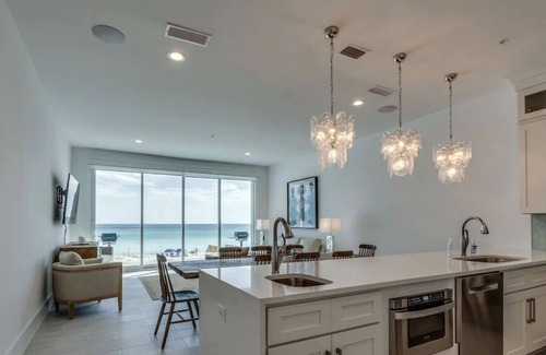 Crystal Beach House | Esmeralda Villa: Beachfront Luxury, Gulf of Mexico, Private Pool & Movie Theater