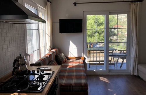 Datca City Center Condo | evdatca, Bahçe Kat, 1+1 daire