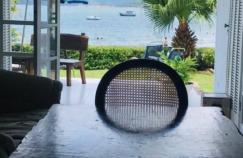 Praia da Enseada House | Excellent house, 4 meters from the sand, magnificent view on the Beach of the Cove Ubatuba