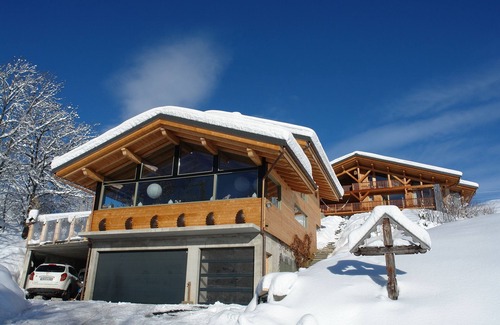 La Plagne-Tarentaise Ski Chalet | Exceptional, heated swimming pool, spa, sauna, tesla terminal, optional service
