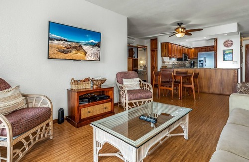 Kihei Condo | Exceptional 180° Panoramic Ocean View Corner Unit Across From Kamaole II Beach!