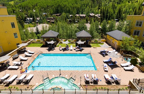 Vail Condo | Exceptional Ritz-Carlton Residence by InvitedHome | Patio, Pool, Hot Tub