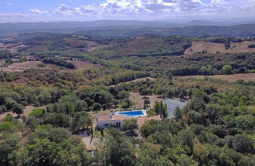Roullens House | Exceptionally Private Estate with Tennis, large Heated Pool and superb views.