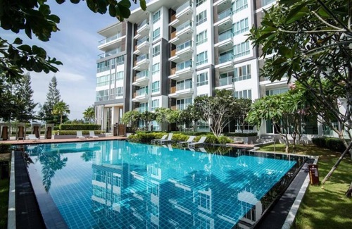 Nong Kae Apartment | Exclucive 82m2 big modern apartment, with pool near beach and golf