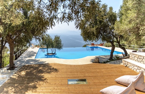Sivota Villa | Exclusive and luxuriant private peninsula property, unique villa, pool and views