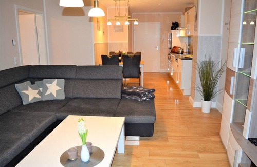 Borgerende Apartment | Exclusive FeWo/2Schlafz./Dream location/barrier-free/beach 200m/washer-dryer/W-LAN