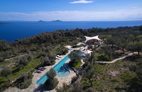 Votsi Villa | Exclusive sea-view Villa. Amazing pool, private chef, trips in the Marine Park