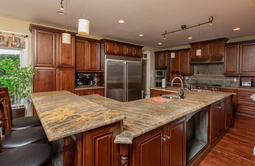 Bracey House | Executive Mansion at Lake Gaston sleeps 40 and has HEATED POOL.