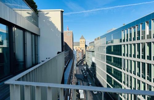 Altstadt-Nord Apartment | Exklusives Luxus Loft am Dom - Dachterrasse mit Traum-Aussicht